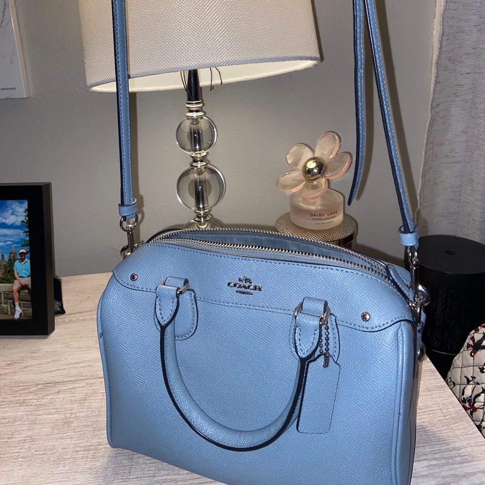 Light blue Coach crossbody purse SOLD